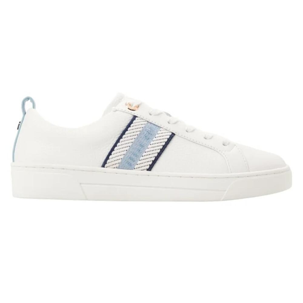 Ted Baker Women's Blue White Leather Sneakers Size 11